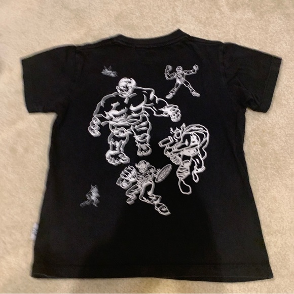 Marvel Avengers Black Panther Kids Black Short Sleeve T-Shirts Size XS 5-6 - Picture 3 of 13